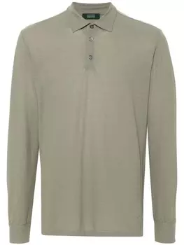 Zanone рубашка поло, зеленый
