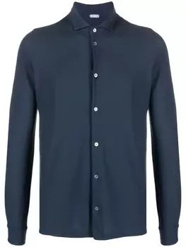 Zanone рубашка с длинными рукавами, синий