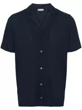 Zanone рубашка тонкой вязки, синий