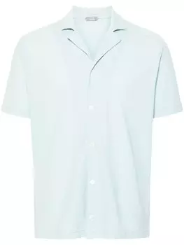 Zanone рубашка тонкой вязки, синий