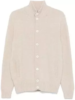 Zanone шерстяной кардиган, серый