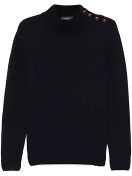 Zanone свитер из натуральной шерсти, синий