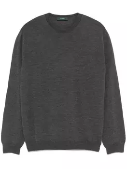 Zanone свитер из вирджинской шерсти, серый