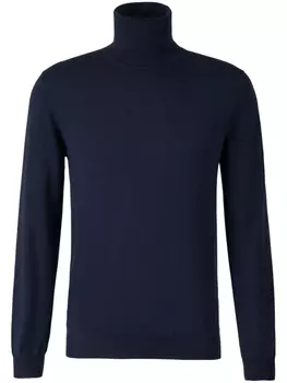 Zanone свитер с высоким воротником, синий