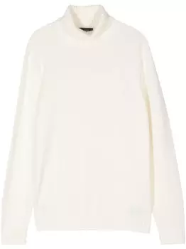 Zanone свитер в рубчик, белый