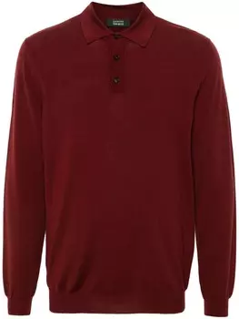 Zanone трикотажная рубашка поло, красный