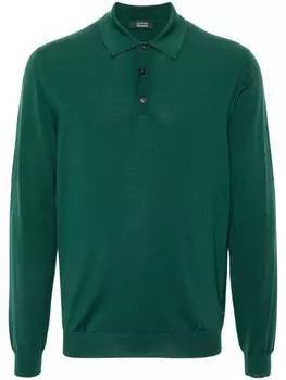 Zanone трикотажная рубашка поло, зеленый