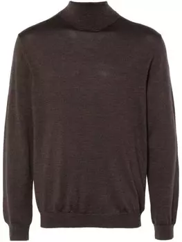Zanone водолазка свитер, коричневый