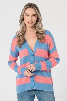 Заостренный кардиган из шерсти United Colors Of Benetton, лавандовый