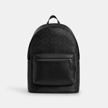 Западный рюкзак COACH, цвет gunmetal/charcoal/black