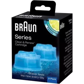 Запасной картридж Braun CCR2 Clean & Renew, 2 шт., синий