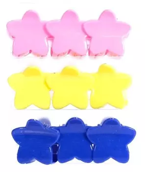 Запонки Bocca Beauty, Лягушки, Разноцветные звезды, 9 шт