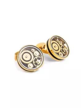 Запонки Carousel Gear Tateossian, золотой