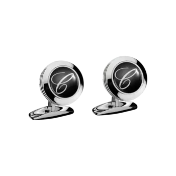Запонки Chopard Classic cufflinks - Нержавеющая сталь - черная