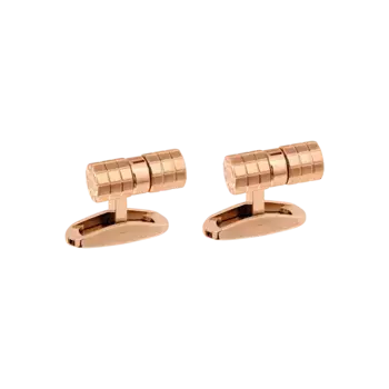 Запонки Chopard Ice Cube Cylindrical Cufflinks - Матовый металл цвета розового золота