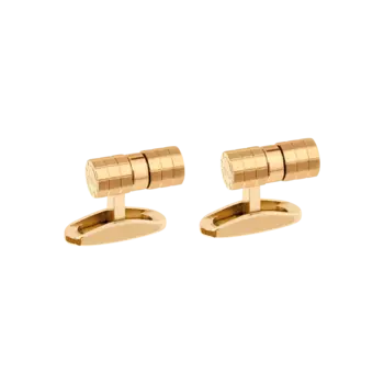 Запонки Chopard Ice Cube Cylindrical Cufflinks - Матовый металл желтого золотистого оттенка
