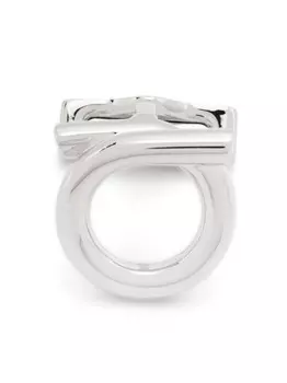 Запонки Ferragamo Gancini, серебряный