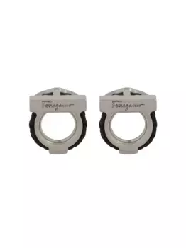 Запонки Gancini Ferragamo, серебяный