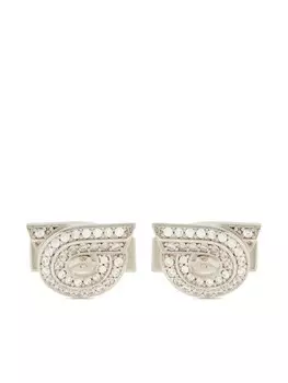 Запонки Gancini Ferragamo, серебряный