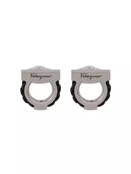 Запонки Gancio Ferragamo, серебряный