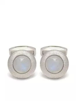 Запонки Graffiato Moonstone Tateossian, серебряный