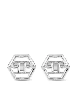 Запонки Hexagon-PP Philipp Plein, серебряный