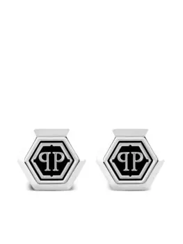 Запонки Hexagon-PP Philipp Plein, серебряный