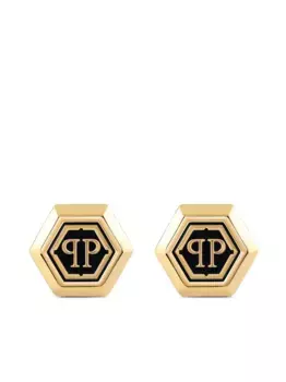 Запонки Hexagon-PP Philipp Plein, золотой