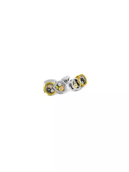 Запонки Infinity Gear Tateossian, серебряный