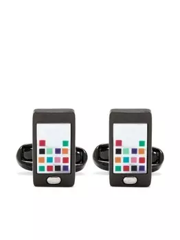 Запонки Phone с логотипом Paul Smith, черный