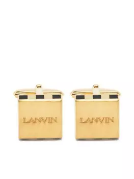 Запонки с гравировкой логотипа Lanvin, золотой
