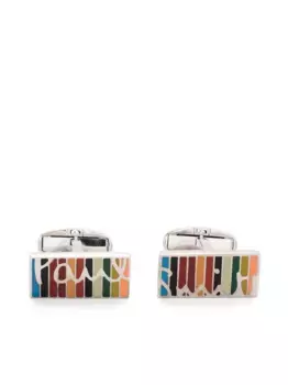 Запонки с логотипом Paul Smith, серебяный