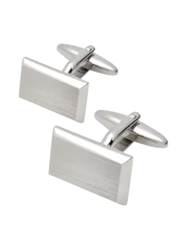 Запонки с матовой поверхностью Lindenmann, серебряный