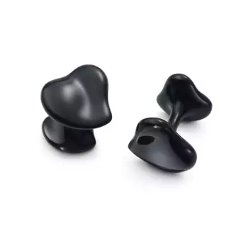 Запонки Tiffany & Co. х Elsa Peretti Full Heart, рутений/медь