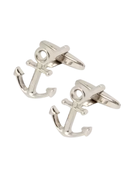 Запонки в форме якоря Lindenmann, серебряный