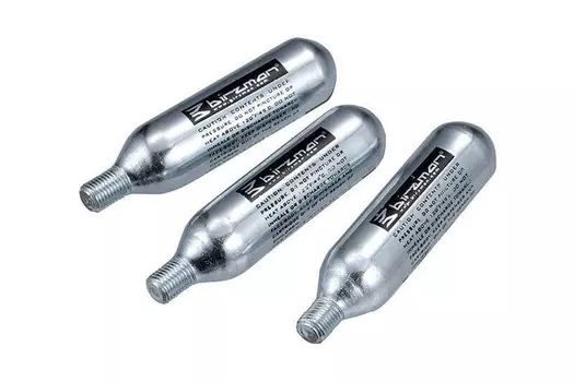 Заправочный картридж Zacoo CO2 3x 16 г BIRZMAN, черный / серебристый / серебристый