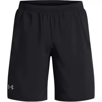 Запуск повседневных шорт для мужчин черного цвета Under Armour, черный