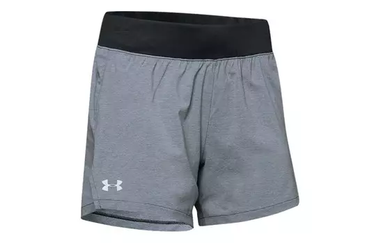 Запуск повседневных шорт женские меланж темно-серый Under Armour