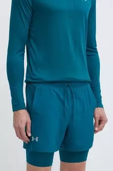 Запуск шорт для бега Under Armour, зеленый
