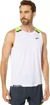 Запустить видимый танк Brooks, цвет White/Asphalt/Nightlife