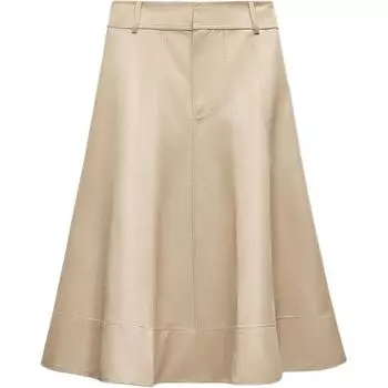ZARA Длинная юбка серии ZW, женская, желтые