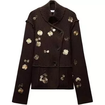 ZARA Джемпер женский коричневый