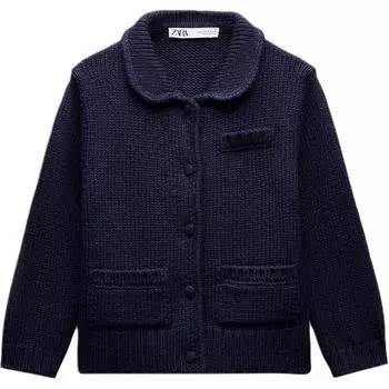 ZARA Джемпер женский Морской синий