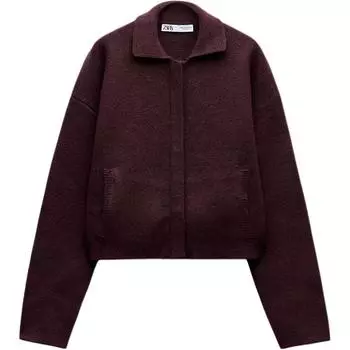 ZARA Джемпер женский ярко-красный