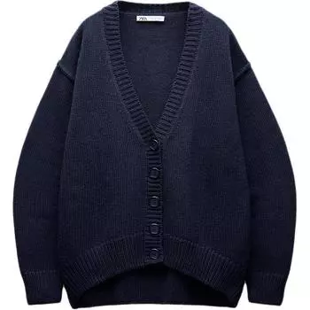 ZARA Джемпер женский синий