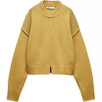 ZARA Джемпер женский желтый