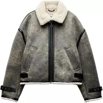 ZARA Куртка женская серый