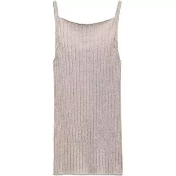 ZARA Майка женская коричневые