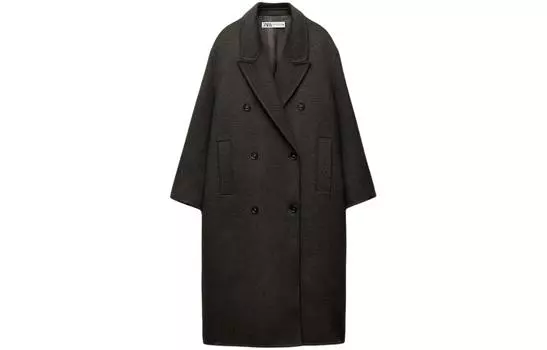 ZARA Пальто Женские Коричневые