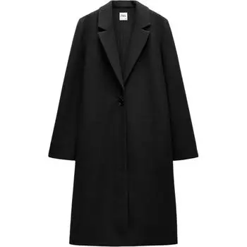 ZARA Пальто Женское Черное